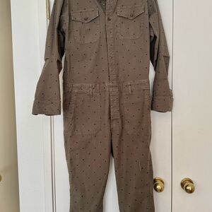 Brown Polka Dot Jumpsuit